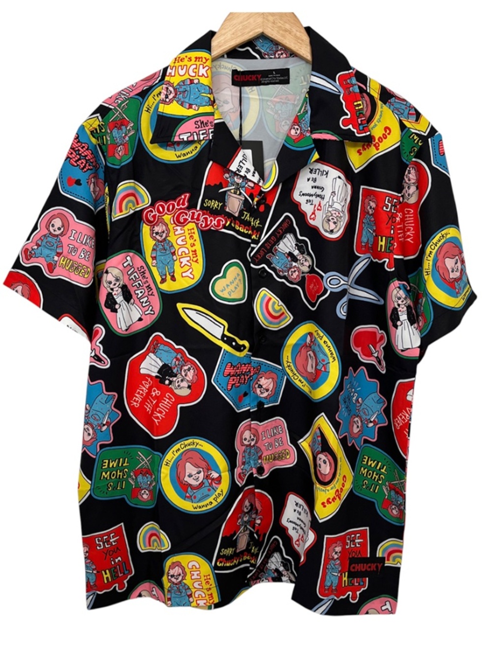 Chucky Men's Shirt Child's Play NWT Large